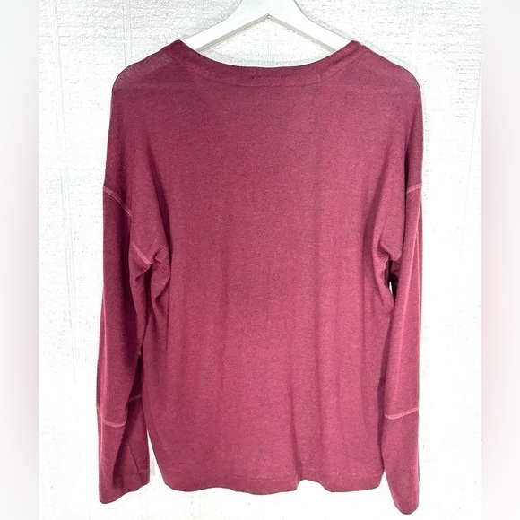 Rails v neck sweater burgundy size M - Picture 4 of 10